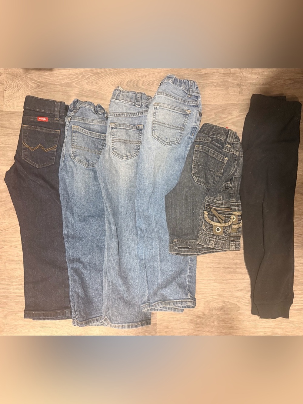 OshKosh B'gosh Light Blue and Dark Blue Straight Leg Jeans